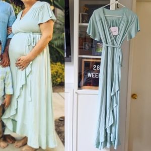 NWT Mint maxi maternity dress